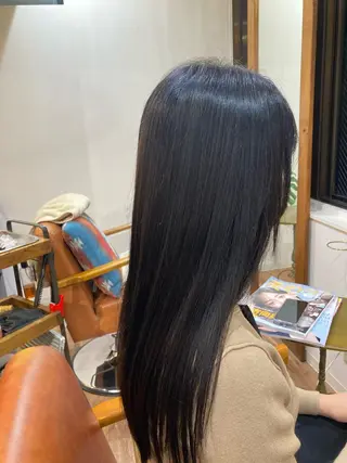 ロング HUES（ヒューズ）所属・無料カットモデル✂️ 城下竜二のヘアスタイル