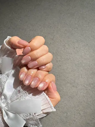 ネイル I-nailロング /ワンホン/キラキラのネイルデザイン