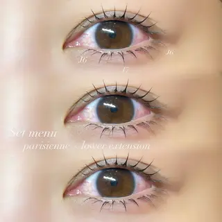 マツエク・マツパ Mell Yuuna ♡パリエク /束感のマツエク・マツパデザイン