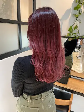 ロング カラー ハイトーン/カラー/ 用賀/稲若健太郎のヘアスタイル