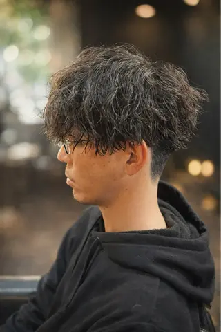 ショート パーマ メンズ 齋木 陽輝のヘアスタイル