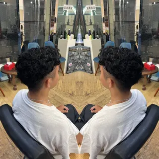 メンズ レイヤー/ボブ/ ミニボブ/AOIのヘアスタイル