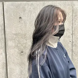 ロング カラー ボブ・レイヤー 田中 励也のヘアスタイル