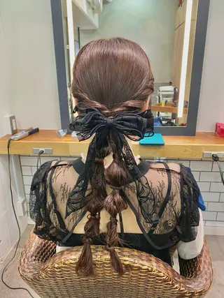 ロング ヘアアレンジ まとまるボブ🌼 アレンジ🌼鴨下穂香のヘアスタイル