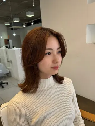 ミディアム I nagiのヘアスタイル