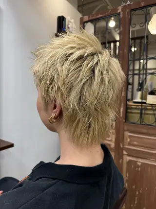 ショート メンズカット/透明感 カラー/河端悠花のヘアスタイル