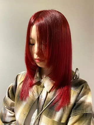 セミロング カラー minami ハイトーン/レイヤーのヘアスタイル