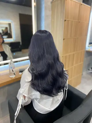 ロング カラー ヘアアレンジ レイヤー×透明感カラ ーHAYATOのヘアスタイル