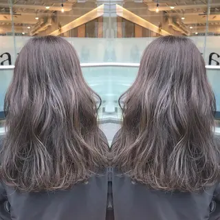 ミディアム カラー 青木 茂樹⭐️ 透明感カラーのヘアスタイル