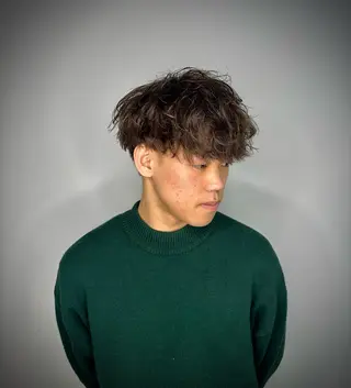 パーマ メンズ amon H&D 古船場店　髪質改善美容室所属・小倉/メンズ/ パーマ/下田亮斗のヘアスタイル