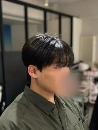 ショート パーマ メンズ 韓国メンズヘア/ ダウンパーマ/歩夢のヘアスタイル