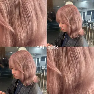 ミディアム カラー 🫧🎀SARA/ ブリーチ/金山💓のヘアスタイル