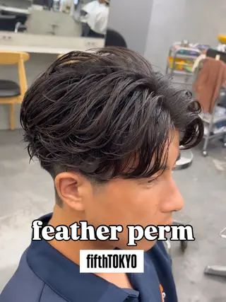 ショート パーマ メンズ fifth　石垣 海音のヘアスタイル