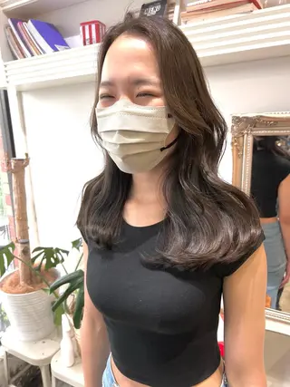 セミロング カラー ヘアアレンジ 大宮/山口 竣也のヘアスタイル