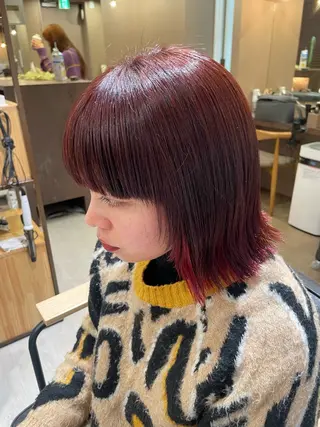 ミディアム カラー ピノシーループユナイテッド所属・暖色/ブリーチ/メン ズパーマ/ﾐﾜﾁｶｺのヘアスタイル