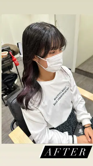 ロング カラー 艶髪レイヤー上田 紗也🇰🇷💗のヘアスタイル