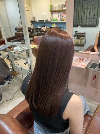 ロング カラー 立川・くびれミディ 旬なデザインカラーのヘアスタイル