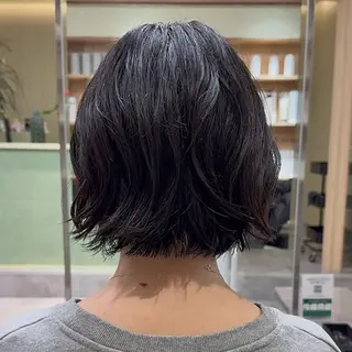 ショート パーマ KOHNO/ブリーチ なし/透明感カラーのヘアスタイル
