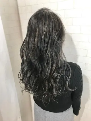 ロング カラー 神野 雅樹のヘアスタイル