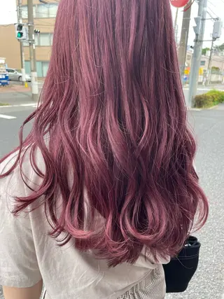 ミディアム カラー ill【イル】天神西通り店所属・髪質改善縮毛矯正/暖 色カラー/ウエダカナのヘアスタイル