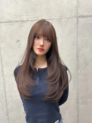 ロング Hina/なりたいが 叶う韓国ヘア❤️のヘアスタイル