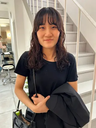 ロング パーマ hanabi /melt西梅田のヘアスタイル