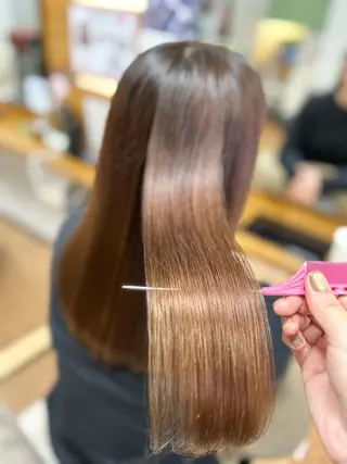 ロング 神谷 千明のヘアスタイル