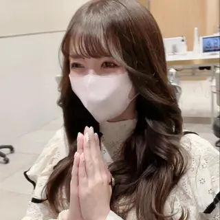 セミロング カラー Toiro所属・🤎小顔レイヤー /ベージュ🤎友香のヘアスタイル