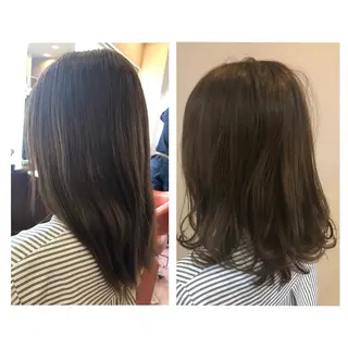 セミロング やまぐち まりんのヘアスタイル