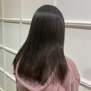 ロング パーマ ヘアアレンジ 髪質改善カラー&TR 縮毛矯正/弱酸性矯正のヘアスタイル