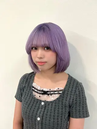 ミディアム カラー ブリーチカラー🦋‪ 田中さくらのヘアスタイル