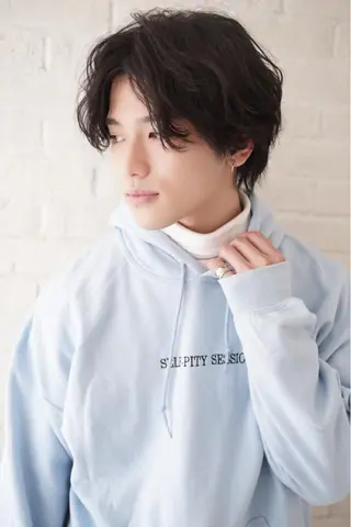 パーマ メンズ 佐藤 花帆のヘアスタイル