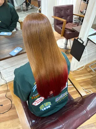 ロング カラー SOYON西大寺店所属・ダブルカラー/ 髪質改善💎安藤のヘアスタイル