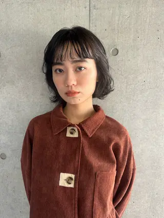 ショート ボブ/レイヤー/ニュ アンスパーマ/小夏のヘアスタイル