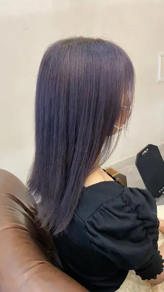 ロング カラー 🟢NEGi🟣 🫧髪質改善のヘアスタイル