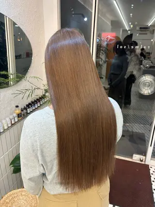 ロング リン🔔ボブ cut ベージュカラー🤎のヘアスタイル