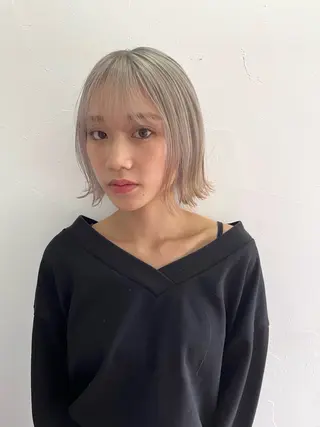 ミディアム ブリーチ／デザイン／ 🫟Rurika🫟のヘアスタイル