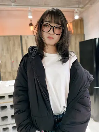 セミロング カラー steed tokyo所属・KOOKI スティードトーキョーのヘアスタイル