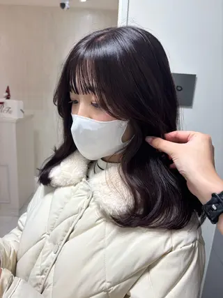 セミロング カラー yui🥀/ボブ /ブリーチなしカラーのヘアスタイル