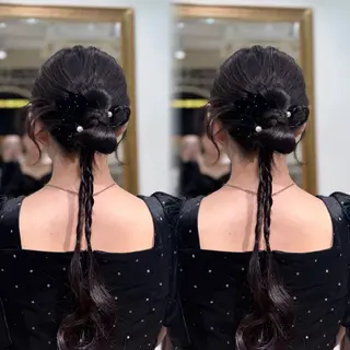 ロング ヘアアレンジ 艶モテカラー miku🏳️⚧️のヘアスタイル