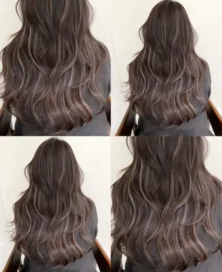 ロング カラー ぱつっとボブ/透明感 カラー/Ayakaのヘアスタイル