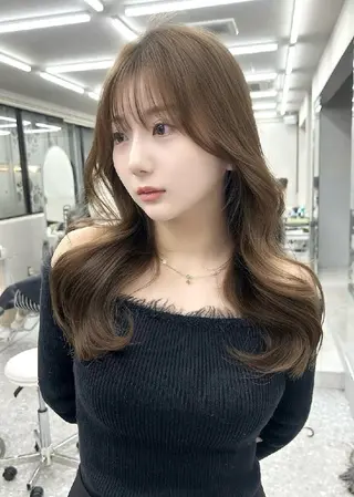 カラー ミディアム 髪質改善/韓国ヘア /透明感カラー🧸のヘアスタイル