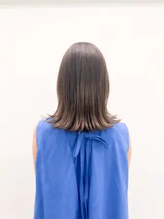 ミディアム カラー 似合わせカット🫧 /パーマRINAのヘアスタイル