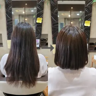 ミディアム 山田 周のヘアスタイル