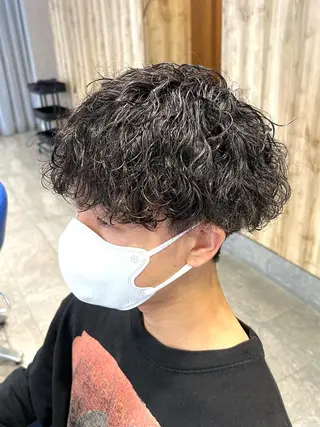 ショート パーマ メンズ men’s salon NOA solte. 【メンズサロン ノアソルテ】所属・メンズパーマ職人 加藤 弘貴のヘアスタイル