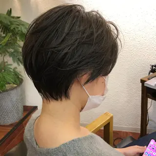 ショート カラー 江上拓郎/ショート /酸性ストレートのヘアスタイル