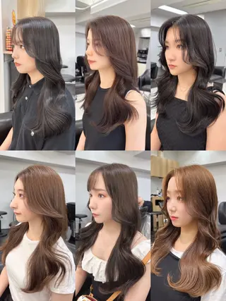 ミディアム カラー INTRO.by Fi-Ne所属・韓国ヘア 店長NEGIのヘアスタイル