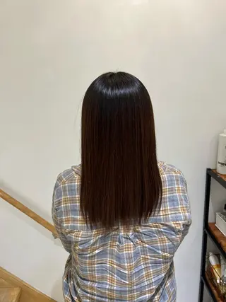 ミディアム カラー パーマ 堀井 凌平のヘアスタイル