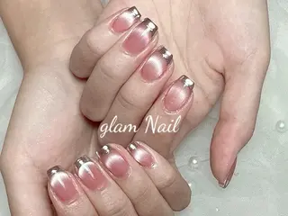 ネイル エツメ💅 長さだし🎀デザインのネイルデザイン