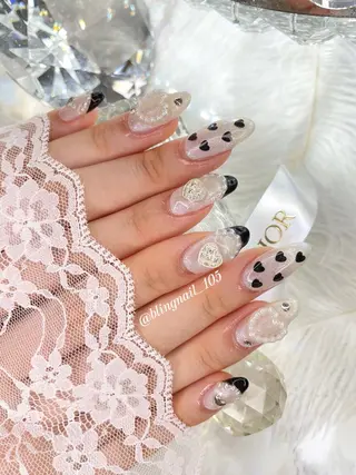 ネイル 23時まで❤︎韓国、 ワンホンネイルのネイルデザイン